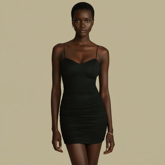 Lux LA Dresses & Skirts - 39. LAST FOUR Lux LA Bodycon Mesh Dress - Black